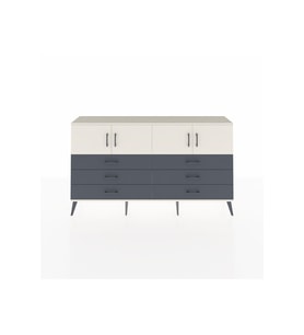 Arges Konsol 2 Raflı 6 Çekmeceli 4 Kapaklı 176x30x99 Aytaşı-Aytaşı/Antrasit