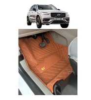 Volvo Xc90 2015-2024 Arası 7 Kişilik Araca Özel 8D Havuzlu Paspas Takımı (Altın)