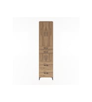 Hyperion Dolap 4 Raflı 4 Çekmeceli 4 Kapaklı 60x44x243 Çam-Çam