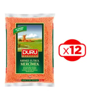 Duru Kırmızı Futbol Mercimek 1000 gr x 12 Adet