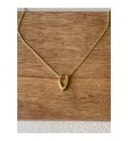 925 Ayar Gümüş Gold Renk V Harfi Kolye Harfli Kolye 45cm