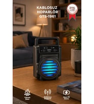 Torima Bluetooth Hoparlör Rgb Işıklı Kablosuz Speaker GTS-1961 Siyah