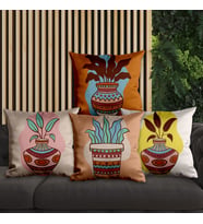 eJOYA Modern Tasarımlı 4'lü Yastık İçi Ve Kırlent Kılıfı 45cm 113816