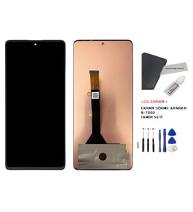 Tkgz - Tecno Camon 20 TFT Lcd Dokunmatik Ekran CK6,CK6n -A- Kalite + B-7000 + TAMİR SETİ