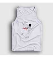 Presmono Unisex Beyaz Brian Griffin Family Guy Atlet 300128tt