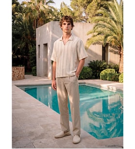 LC WAIKIKI Bej Regular Fit Pileli Erkek Pantolon