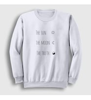 Presmono Unisex Beyaz The Sun The Moon The Truth Dizi Teen Wolf Sweatshirt 341231tt (Beyaz)