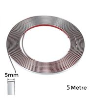 Yapışkanlı Nikelaj Şerit Bant Çıta 5mm 5 Metre Krom