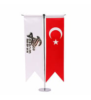 Özel Logolu 2'li Kırlangıç Bayrak