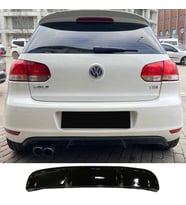 Vw Golf 6 GTI Difüzör Parlak Siyah Plastik Çıkışsız 2008 2009 2010 2011 2012 Arka-difizör-bodykit-ek