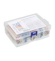 2600 Parça 1/4W Metal Film Direnç Seti %1 Tolerans 130 Çeşit Şeffaf Kutulu