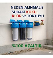Bina Girişi 10" Filtrasyon Sistemi  Ana Giriş Su Filtresi  Temiz Ve Sağlıklı Su (FİLTRE DAHİL)