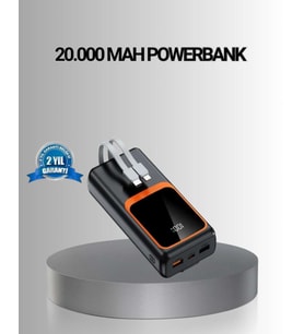 Powerbank 20000 mAh Yüksek Kapasiteli ve 22.5W Hızlı Şarj Destekli
