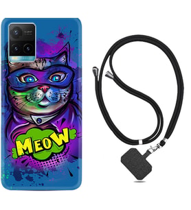 Vivo Y11S Y21S Y20 Y20S Y70 Kılıf Boyun Askılı Silikon Super Meow 1715