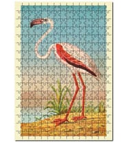 Cakapuzzle Afrika Filamingosu Görseli Puzzle Yapboz MDF (Ahşap) (120 Parça)