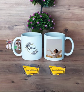 İsme Özel Doğum Günü Hediyesi Kupa Bardak Beyaz Fotoğraflı