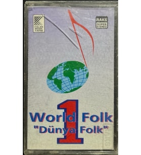 (Plak Değildir KASET tir) Kaset World Folk Dünya Folk 1 Kaset