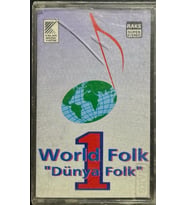 (Plak Değildir KASET tir) Kaset World Folk Dünya Folk 1 Kaset