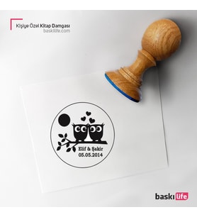 Kişiye Özel Kitap Damgası Kitap Mührü Kaşe Kitap Mühür Özel Damga 109