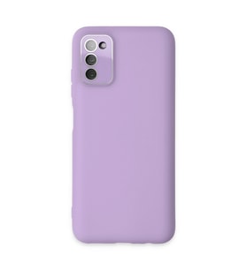 Samsung Galaxy A03s Kılıf Lansman Glass Kapak - Lila