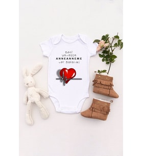 Unisex Bebek Beni Yavaşça Anneanneme Ver Bakalım Bask Zıbın