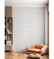  Dreamwall Siyah Beyaz Geometrik  Desenli Isı Ve Ses Yalıtımlı  Sağlıklı Tekstil  Duvar Kağıdı (Beyaz)