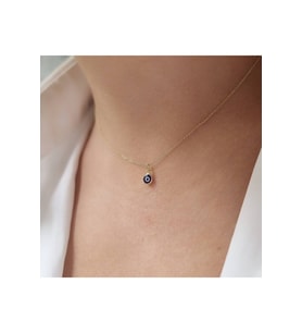 Minimal Nazar Kolye (Gold)