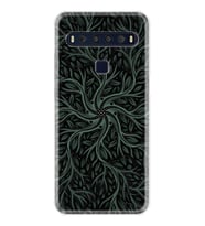 TCL 10L 10 Plus 10SE 20E 20SE 30SE L7 Kılıf Desemli Silikon Sarmaşıklar 1675