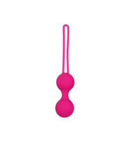 Kegel Benwa Ball Medium Medikal Silikon Metal Jiggle Kegel Top Pink