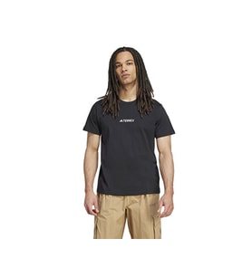 adidas U Aop T Unisex Outdoor Tişörtü JM6401 Siyah