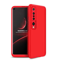Xiaomi Mi 10 Kılıf Zore Ays Full Koruma Kılıf (Kırmızı)