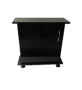 Kanki Pet 65 Cm MDF Akvaryum Sehpa Siyah Düz 65x26x67 cm