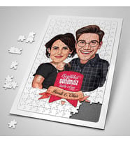 Kişiye Özel 240 Parça Karikatürlü Yakışan Çiftler Puzzle