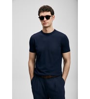 Lufian 111090156 Tıno Erkek Modal Karışımlı T- Shirt Erkek T-Shirt (Lacivert)