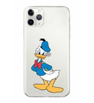 Apple iPhone 11 Pro Uyumlu Kapak Donald Duck Tasarımlı Şeffaf Silikon Kılıf
