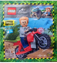 LEGO Jurassic World 122333 Owen with Motorcycle