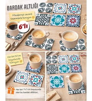 Dekoratif Desenler 5 7x7 – 6’lı Set Dekoratif Kare Tasarım