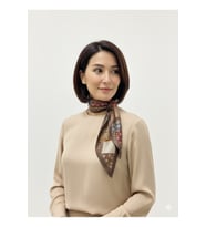 Kahve Zerafeti Fular Bandana Estascarf 100 x 9 cm