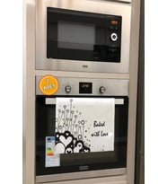 Valerine Life Sevgiyle Pişti Mutfak Kurulama Fırın Beyaz El Havlusu %100 Pamuklu 35x50cm 2 Adet