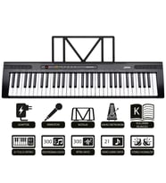 Jwin MK-6146 61 Tuşlu Elektronik Org (Mikrofon ve Adaptör Hediye) - Siyah