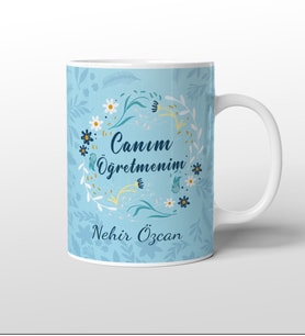 Kişiye Özel Öğretmen Tasarımlı Kupa