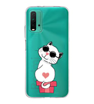 Xiaomi Poco M3 Uyumlu Kapak Coolcat Tasarımlı Şeffaf Silikon Kılıf