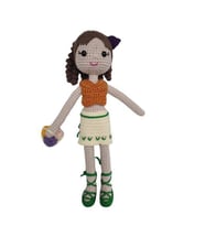 Sepetli Lale Bebek Amigurumi Organik Oyuncak