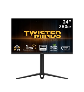 TWISTED MINDS 24.5” TM24FHD280IPS FHD 280HZ 1MS HDMI DP IPS HDR100 ADAPTIVE-SYNC ÇERÇEVESİZ GAMING MONİTÖR