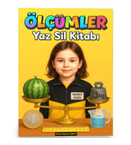 Okul Öncesi ve Birinci Sınıflar İçin Ölçümler YAZ-SİL Kitabı