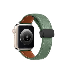 Watch 42mm KR414 Daks Deri Kordon - Koyu Yeşil