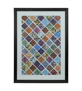 e38 EL İŞÇİLİĞİ EBRU TABLO 55*75 cm - 5677