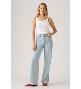 Ribcage Wide Leg Tr Of Course Stone Kadın Jean