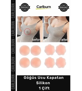 Özel Üretim Ten Rengi Yapışkanlı İnce Dekolte Abiye Mayo Bikini Göğüs Ucu Kapatan Silikon 1 Çift