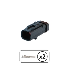 Dişi Konnektör 2 Pin Kablosuz